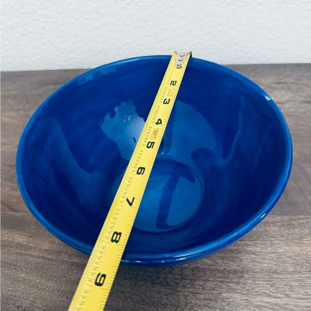 Pottery Barn Colorful Serve Blue Mixing Serveware Bowl